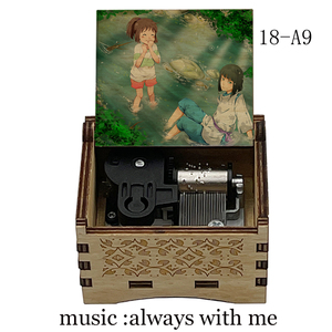 Carillon Meccanico <span class=keywords><strong>in</strong></span> Legno Personalizzato con Canzone di Spirited Away, Regalo di Compleanno per Ragazze e Bambini, Giocattolo per Feste - Product Image 5