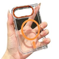 Étui de téléphone transparent minimaliste en acrylique résistant aux chocs avec charge magnétique sans fil RUIYI pour Duo 18 Fold Ultra, prix d'usine