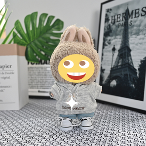 Bộ đồ thời trang thương hiệu Trendy gồm áo hoodie macaron và quần jean cho búp bê 17cm, phong cách đồ chơi tự làm hoạt hình (không bao gồm búp bê) - Product Image 6