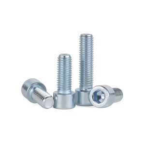 Vis à tête hexagonale à embase cylindrique M6 M8 M10 M12 M14 M16 M20, haute résistance, zinguées bleues et blanches, galvanisées, grade 8.8, DIN912 - Product Image 4