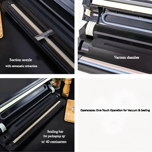 Mini scelleuse <span class=keywords><strong>sous</strong></span> <span class=keywords><strong>vide</strong></span> automatique compacte en acier inoxydable pour le stockage des aliments ménagers - Product Image 5