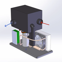 Mini-réfrigérateur de vaccins TIBO CS-0307, refroidisseur d'eau alimenté par moteur 12V/24V/48V et machine à crème glacée
