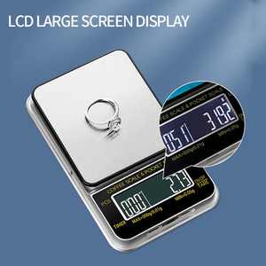 Hochpräzise digitale Kaffee waage Schmuck Gold Balance Gewicht Gramm LCD-Taschen waage - Product Image 3