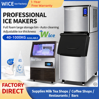 Machine à glaçons commerciale WICE 400 kg/24h, machine à glaçons en flocons, équipement de fabrication de glace industrielle, qualité alimentaire, marché des produits de la mer et de la pêche