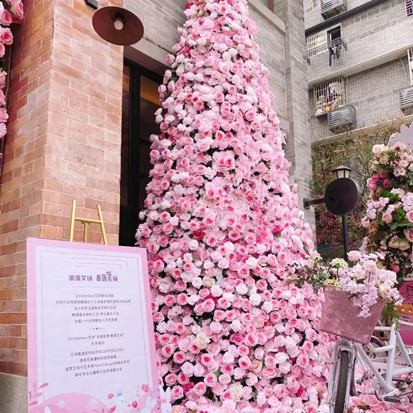 E-2051 Großhandel Außenhandel Hochzeit Dekor künstliche echte Berührung Rose Blume für Muttertag Hochzeit Home Dekoration