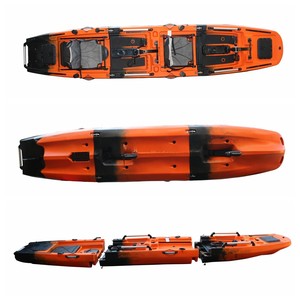 Nouveau Vicking Kayak modulaire 14.5 FT trois sections 2 personnes Kayak détachable facile épissure pêche pédale lecteur Kayak HDPE pêche - Product Image 2