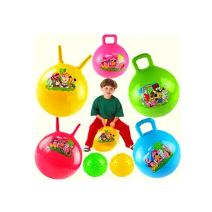 Wholesale price pvc inflatable jumping ball with handle and yoga ball exercise