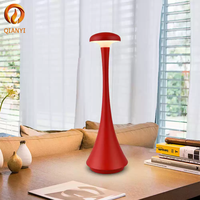 Lampe de table sans fil en aluminium, design nordique, interrupteur tactile, batterie rechargeable USB 1800mAh pour la maison, le bar, le café, l'hôtel