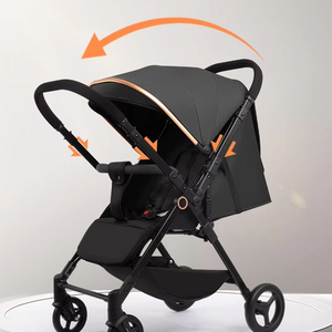 Passeggino Portatile Pieghevole di Lusso 3-in-1 Md Q1 con Telaio in Acciaio, Multifunzione, Capacità di Carico 20KG, Ampio Spazio di Stoccaggio - Product Image 5