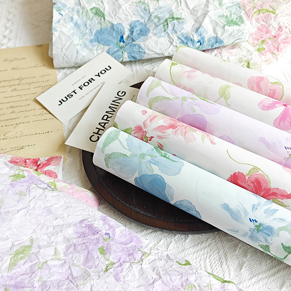 High Quality Translucent Specialty Paper Wrapping Paper for Florist Supplies Single Side PE Coated Wholesale Packaging