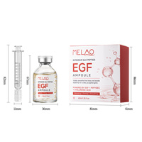 Ampoule EGF Niacinamide Acide Hyaluronique Centella Peptide de Soie Repulpant Raffermissant Lissant Réparateur de Barrière Hydratant Nourrissant Éclat Quotidien