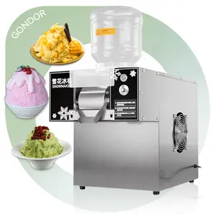 Congélateur commercial rasage rasé cône de neige compteur de glace Mesin Bingsu Machine à vendre et utilisé hawaïen