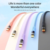 100W vente en gros de haute qualité tressé 1m USBC Type C câble de données PD3.1 5A câble de transfert de données de charge rapide câble de type C