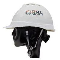 Msa 10223470 Accessoires de casque de sécurité Type Y Mentonnière à quatre points pour casques durs Protection de la tête ABS HDPE Bump Cap Inclus