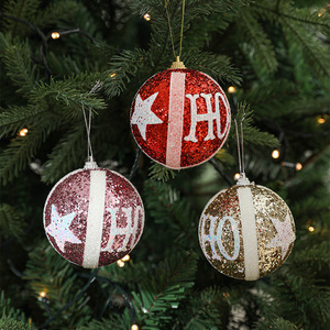 Handmade 8cm Christmas Hanging Ball <b>Foam</b> Christmas Tree Decoration Pendant Enhancing Atmosphere with Scene Arrangement Ornament - Product Image 1