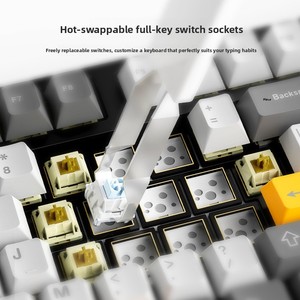 Teclado Mecánico Inalámbrico para Juegos A J <span class=keywords><strong>AZZ</strong></span> Ak35i V3, 104 Teclas, Retroiluminación RGB, Pantalla TFT, Resistente al Agua, Tres Modos, Batería de 8000 mAh - Product Image 3