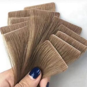 यूरोपीय शीर्ष गुणवत्ता अदृश्य और निर्बाध संरेखित क्यूटिकल बालों को मानव बालों के विस्तार में इंजेक्ट टेप - Product Image 5