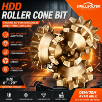 Forets triconiques à dents en acier OEM Drillsoltek 2026, fabricant de forets à cône roulant pour le forage directionnel horizontal (HDD)