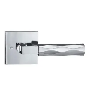 Unique Diamond Knurled Dooe Lever, Home Interior Room Luxury Door Lever Handle for Bedroom/Bathroom