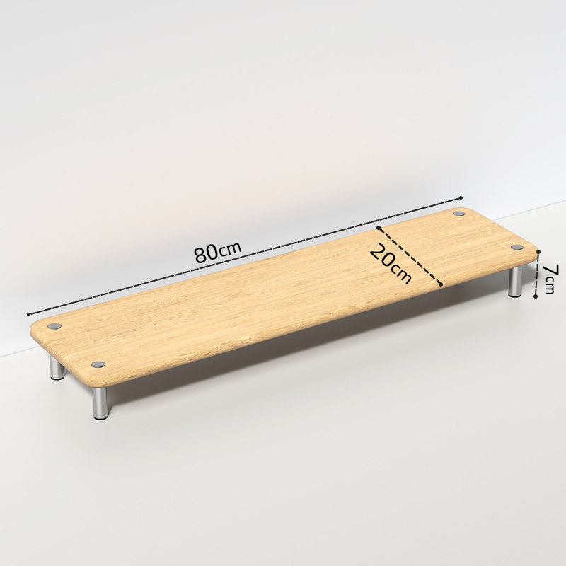 Natural wood color, 80cm long [solid wood]