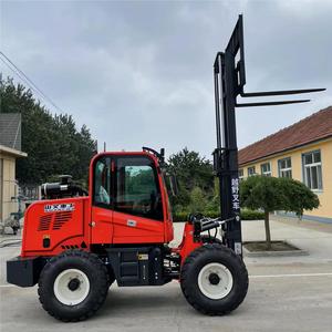 CE China Manufacturer 4x4 3 Ton 4 Ton 5 Ton Diesel <strong>Forklift</strong> Trucks Off-road <strong>Forklift</strong> - Product Image 1