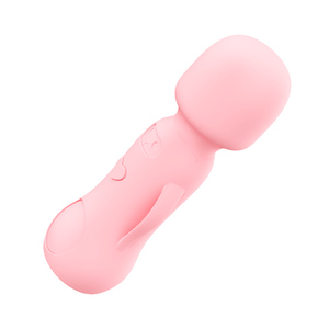 Silicone Double-Ended G-Spot Vaginal <b>Vibrator</b> Carrot Shape USB Rechargeable Waterproof 10 Frequencies Real Touch Feeling Pink - Product Image 4