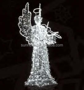 Iluminación navideña para exteriores con diseño de ángel LED para eventos - Product Image 5