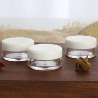 Pots en plastique PS vides personnalisés petit pot cosmétique de 5g 5ml avec crèmes lotions pommades poudres échantillons de soins de la peau