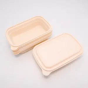 Ready to Ship Heat Sealable Microwavable 500ml Disposable Plastic Food Box