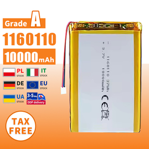 3.7v Li-polymer <strong>Battery</strong> <strong>10000mah</strong> 8000mah 5000mah 1160110 Lithium Polymer Cell 126090 656090 Rechargeable <strong>Lipo</strong> <strong>Battery</strong> with Pcb - Product Image 2