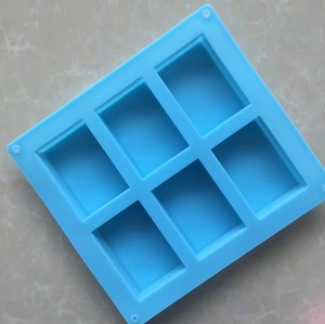 Moule en silicone rectangulaire à 6 cavités, qualité alimentaire, antiadhésif, pour la fabrication de savon, plateau de cuisson multi-usages pour savon artisanal et gâteaux faits maison - Product Image 5