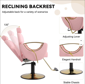 Silla de Peluquería Hidráulica 2025 con Reposacabezas Ajustable, Giratoria 360 Grados, para Estilistas y Barberos - Product Image 5