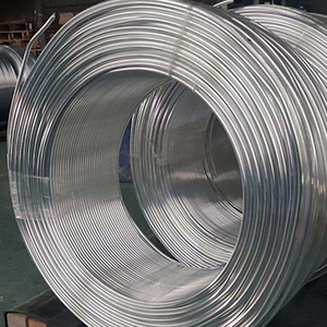 Coiled 1060 1100 3003 <span class=keywords><strong>5005</strong></span> Aluminium-Spulen rohr Vierkant muster Extrudiert für Biege schweiß-und Schneid dienste für Klimaanlagen - Product Image 4