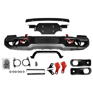 Protector de parachoques delantero para coche, pieza de 10 ° aniversario con orificio de sensor para <span class=keywords><strong>Jeep</strong></span> Wrangler JL 2018 + maiker, accesorios todoterreno, Bull bar <span class=keywords><strong>4x4</strong></span> - Product Image 1