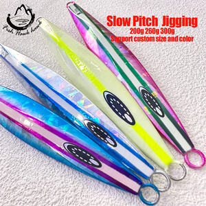 200g 260g 300g leurre de pêche en plomb en métal lumineux pour appâts de pêche à la turlutte à pas lent - Product Image 4