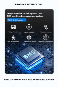 Hệ thống lưu trữ năng lượng gia đình pin lithium up điện dự phòng 51.2V 200AH 280ah 300ah 10kwh 15kwh 5kwh Pin LiFePO4 - Product Image 6