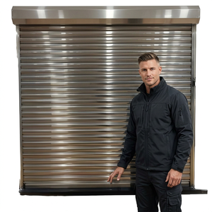 Porte à enroulement électrique à grande vitesse en acier galvanisé coloré, antivol, coupe-vent, pour ferme et commerce - Product Image 6