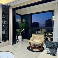 Ventanas Corredizas Modernas de Acero Inoxidable de Calidad Superior para Exteriores, Aleación de Aluminio Europea para Sala de Estar, Insonorizadas