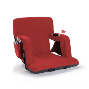 Silla blanqueadora portátil, asiento reclinable para estadio, asiento plegable para estadio con reposabrazos