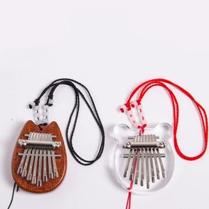 Kalimba miniature en bois massif de haute qualité, 8 tons, piano à pouce portable, instrument de musique - Product Image 4