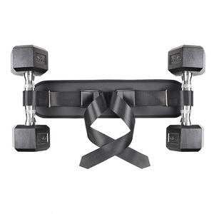 Glúteos Entrenamientos de piernas <span class=keywords><strong>Cinturón</strong></span> de levantamiento de pesas ajustable <span class=keywords><strong>Cinturón</strong></span> de empuje de cadera negro para Mancuernas - Product Image 2