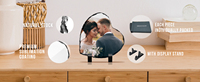 Plaque en ardoise personnalisée en forme de cœur, à peindre, pour photos, sublimation, cadeaux - Impression par transfert thermique