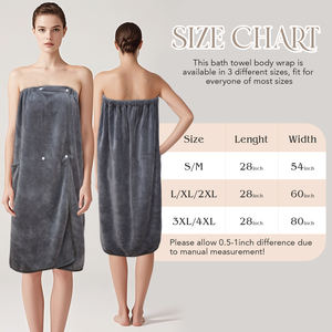 Custom Embroidery logo Beauty Salon Spa Beauty <strong>Towel</strong> Body Absorbent Shower <strong>Wrap</strong> Bath Skirt Microfibre <strong>Towel</strong> - Product Image 2