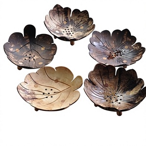 Natural Organic <b>Coconut</b> Soap Dish Holder Waterproof Modern Design Bathroom Use Eco-Friendly Made in Vietnam by Eco2go - Product Image 1