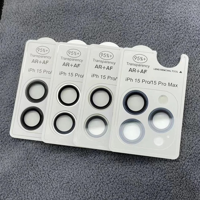 Metal Camera Lens Protector Mobile Phone Custom Tempered Glass Film Camera Lenses Glass for iPhone 17 Pro Max 15 16 AR Lens Film