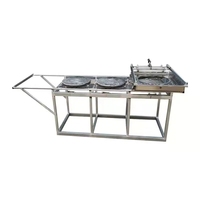 Machine semi-automatique professionnelle pour la fabrication de crêpes de soie aux céréales, grande capacité, multi-grains