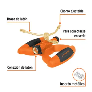 Aspersor Metálico de 3 Brazos BOX 4 TRUPER con Base de Plástico - Product Image 2