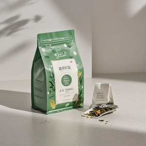 New Design Reusable <b>Stand</b> up Zipper Tea Pouch Mylar Zipper Bags with Tear Notch for Tea/<b>coffee</b>/powder - Product Image 4