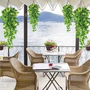 Guirlande de <span class=keywords><strong>feuilles</strong></span> de lierre artificielles, cm, fausse plantes de vigne, pour décoration de fête de mariage, de maison - Product Image 4