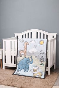 Bán Hàng Trực Tiếp Nhà Máy Giá 4Pcs Tự Nhiên Bé Cũi Đặt Bộ Đồ Giường Ấm Cũi Bộ Đồ Giường Đặt Cho Bé Trai Hoặc Cô Gái - Product Image 6